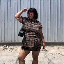 Load image into Gallery viewer, Plaid Shirred set!
