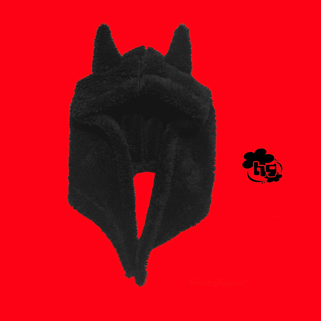 Tie Black devil hood
